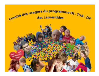 Logo Comité des usagers du programme DI-TSA-DP des Laurentides